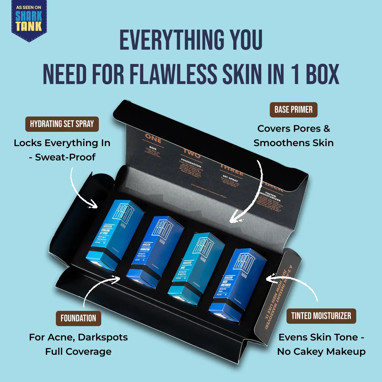 Navigator Range - India’s First Men’s Makeup Kit